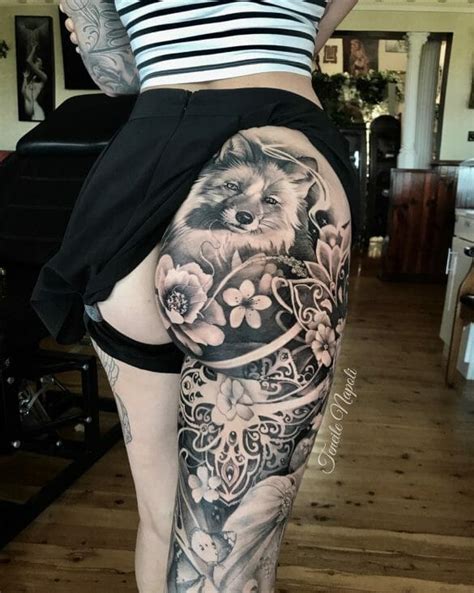 under booty tattoo|under butt tattoos